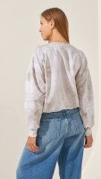 Cвітшот з візерунком жіночий LAWA WTC02446 XL Бежевий shop (2888000000491)  Фото №3