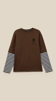 Лонгслів з принтом чоловічий LAWA P-MT02308 XL Коричневий shop (2888000024374)