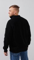 Джемпер однотонний чоловічий LAWA MBC02388 S Чорний shop (2888000018687)  Фото №3