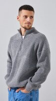 Джемпер однотонний чоловічий LAWA MBC02388 S Сірий shop (2888000018649)  Фото №1