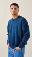 Джемпер однотонний чоловічий LAWA MBC02389 M Синій shop (2888000018779)  Фото №1
