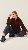 Джемпер однотонний жіночий LAWA WTC02455 S Шоколадний shop (2888000019677)  Фото №3