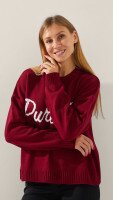 Джемпер з принтом жіночий LAWA WBC08630 L/XL Бордовий shop (2888000019080)  Фото №0