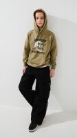Джинси Карго для хлопчика LAWA BBC02325 140 см Чорний shop (2000999478109)  Фото №0