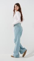 Джинси кльош однотонні жіночі LAWA WTC02458 34 Блакитний shop (2000999402326)  Фото №1
