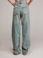 Джинси прямі однотонні жіночі LAWA WTC02507 34 Синій shop (2000999647031)  Фото №1