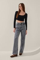 Джинси Regular fit жіночі LAWA WBC02454 42 Графітовий shop (2000999137631)  Фото №0