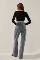 Джинси Regular fit жіночі LAWA WBC02454 42 Графітовий shop (2000999137631)  Фото №2