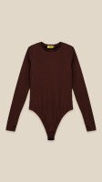 Боді однотонний жіночий LAWA WBC02452 XL Шоколадний shop (2888000019493)