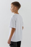 Футболка однотонна для хлопчика LAWA BBC02307 134 см Білий shop (2000991001978)  Фото №2