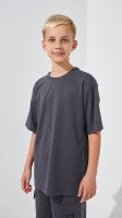 Футболка однотонна для хлопчика LAWA BBC02307 134 см Графітовий shop (2000999205019)