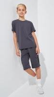 Футболка однотонна для хлопчика LAWA BBC02327 140 см Графітовий shop (2000999233050)  Фото №0