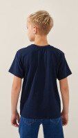 Футболка однотонна для хлопчика LAWA BBC02327 158 см Темно-синій shop (2000999216329)  Фото №2