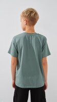 Футболка однотонна для хлопчика LAWA BBC02327 134 см Зелений shop (2000999211669)  Фото №3