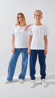 Футболка однотонна дитяча LAWA KBC02303 134 см Білий shop (2000990832962)  Фото №0
