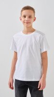 Футболка однотонна дитяча LAWA KBC02303 134 см Білий shop (2000990832962)  Фото №3
