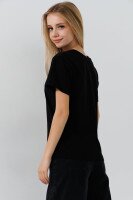Футболка однотонна унісекс LAWA KBC02303 134 см Чорний shop (2000990835659)  Фото №1