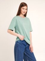 Футболка однотонна жіноча LAWA WBC02301 XS Зелений shop (2000990424570)