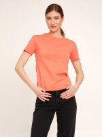 Футболка однотонна жіноча LAWA WBC02303 M Персиковий shop (2000990453402)