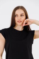 Футболка однотонна жіноча LAWA WTC02369 XS Чорний shop (2000990586513)  Фото №0