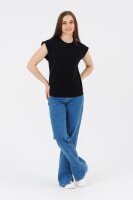 Футболка однотонна жіноча LAWA WTC02369 XS Чорний shop (2000990586513)  Фото №1