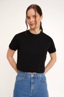 Футболка однотонна жіноча LAWA CTM WBC02311 M Чорний shop (2000989893172)