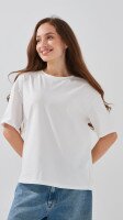 Футболка однотонна жіноча LAWA WBC02301 XS Молочний shop (2000999182389)