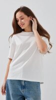 Футболка однотонна жіноча LAWA WBC02301 XS Молочний shop (2000999182389)  Фото №0
