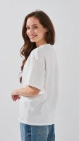 Футболка однотонна жіноча LAWA WBC02301 XS Молочний shop (2000999182389)  Фото №3