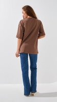 Футболка однотонна жіноча LAWA WBC02301 M Шоколад shop (2000999207211)  Фото №3