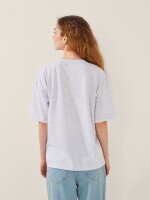 Футболка однотонна жіноча LAWA WBC02301 XS Світло-сірий меланж shop (2000999613838)  Фото №2