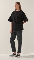 Футболка однотонна жіноча LAWA WBC02466 L Чорний shop (2000999151965)  Фото №1
