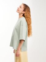 Футболка оверсайз однотонна жіноча LAWA WBC02538 XS Мятно-зелений shop (2000999636639)  Фото №1