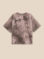 Футболка оверсайз тайдай жіноча LAWA K-WTC02388 L Коричневий shop (2000999638336)