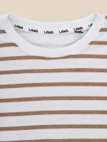 Футболка оверсайз з візерунком жіноча LAWA WBC02537 2XL Біло-коричневий shop (2000999646225)  Фото №0