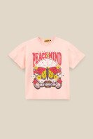Футболка з принтом для дівчинки LAWA P-GB02305 152 см Рожевий shop (2000990877024)