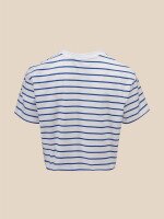 Футболка з візерунком жіноча LAWA WBC02394 XS Біло-синій shop (2000990683526)  Фото №6