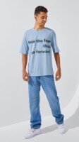 Футболка з принтом чоловіча LAWA P-MB02336 M Блакитний shop (2000999214028)  Фото №0