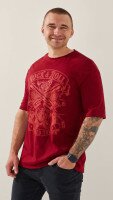 Футболка з принтом чоловіча LAWA P-MB02337 2XL Бордовий shop (2000999183041)  Фото №0