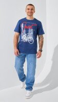 Футболка з принтом чоловіча LAWA P-MB02341 S Синій shop (2000999196089)  Фото №0