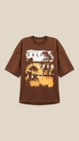 Футболка з принтом чоловіча LAWA P-MB02346 S Мокко shop (2888000009081)