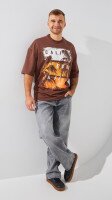 Футболка з принтом чоловіча LAWA P-MB02346 S Мокко shop (2888000009081)  Фото №0