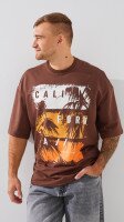 Футболка з принтом чоловіча LAWA P-MB02346 S Мокко shop (2888000009081)  Фото №1