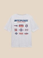 Футболка з принтом чоловіча LAWA P-MB02364 2XL Сірий меланж shop (2000999608674)  Фото №1