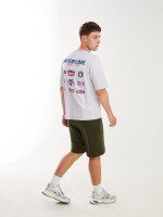 Футболка з принтом чоловіча LAWA P-MB02364 2XL Сірий меланж shop (2000999608674)  Фото №2