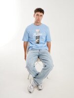 Футболка з принтом чоловіча LAWA P-MB02380 S Блакитний shop (2000999620645)  Фото №0