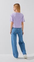 Футболка з принтом для дiвчинки LAWA P-GB02318 152 см Лавандовий shop (2000999293023)  Фото №3