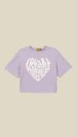 Футболка з принтом для дiвчинки LAWA P-GB02318 134 см Лавандовий shop (2000999292996)