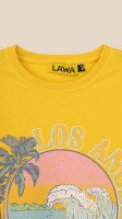 Футболка з принтом для дівчинки LAWA P-GB02319 164 см Жовтий shop (2000999189739)  Фото №0