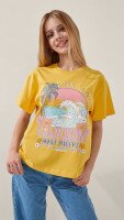 Футболка з принтом для дівчинки LAWA P-GB02319 164 см Жовтий shop (2000999189739)  Фото №1